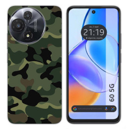 Funda Silicona para TCL 60 5G diseño Camuflaje Dibujos