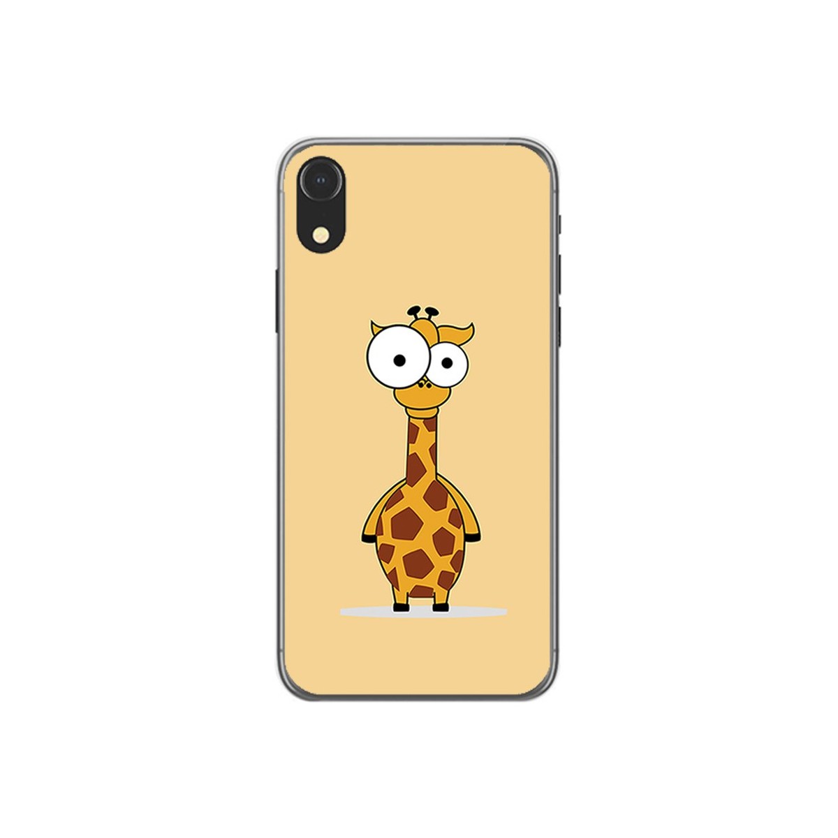 Funda Gel Tpu para Iphone XR Diseño Jirafa Dibujos