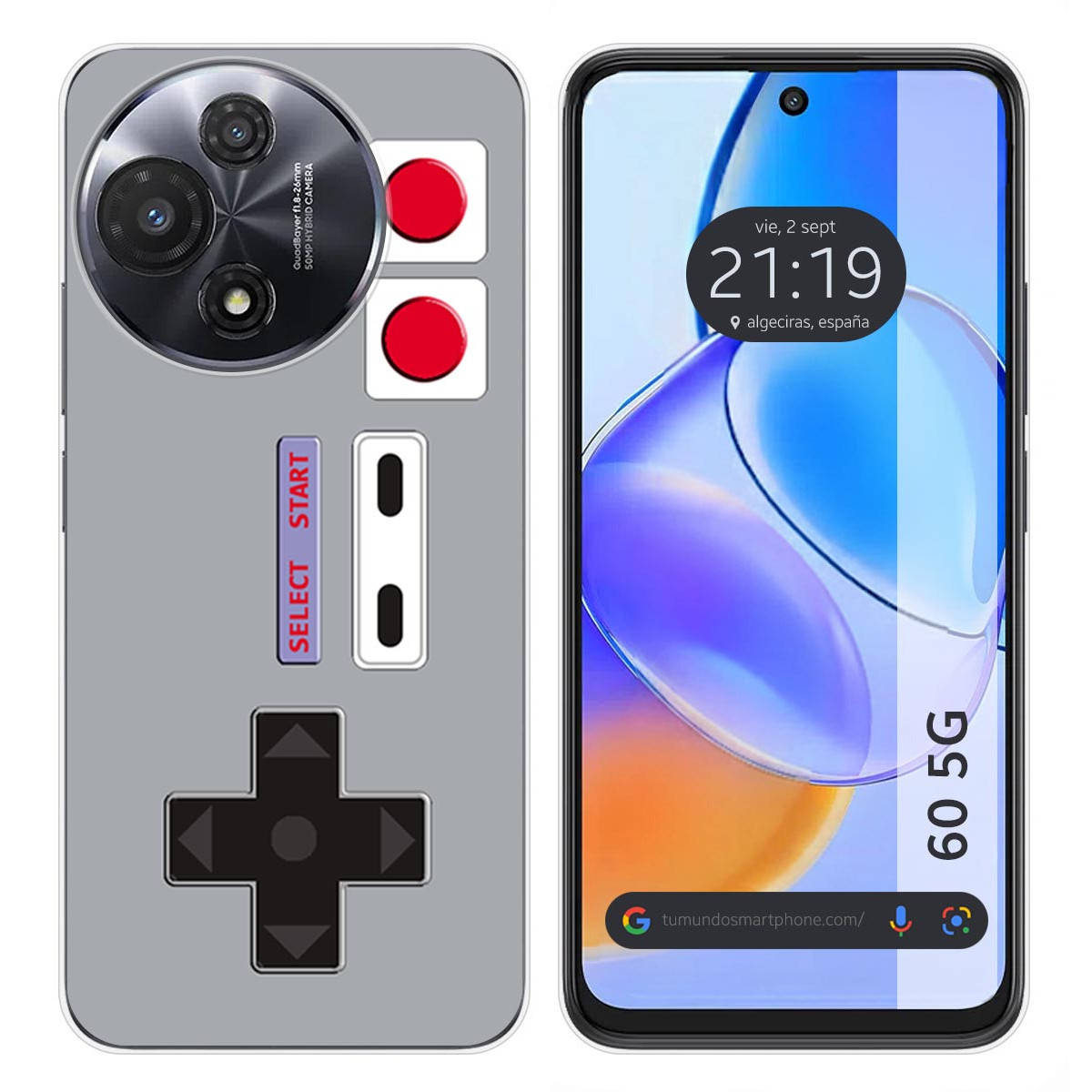 Funda Silicona para TCL 60 5G diseño Consola Dibujos