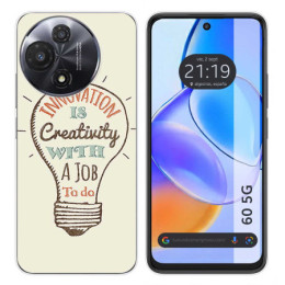 Funda Silicona para TCL 60 5G diseño Creativity Dibujos