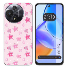 Funda Silicona para TCL 60 5G diseño Flores Dibujos