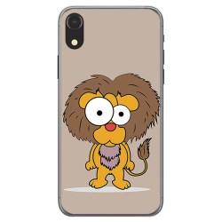 Funda Gel Tpu para Iphone XR Diseño Leon Dibujos