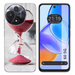 Funda Silicona para TCL 60 5G diseño Reloj Dibujos