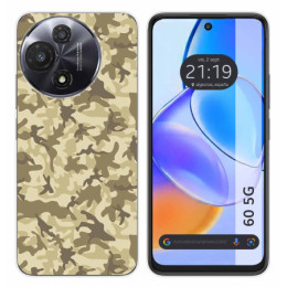 Funda Silicona para TCL 60 5G diseño Sand Camuflaje Dibujos
