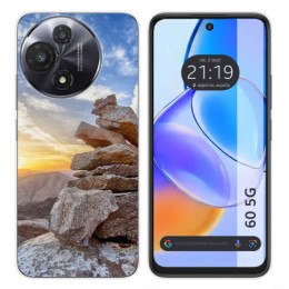 Funda Silicona para TCL 60 5G diseño Sunset Dibujos