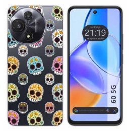 Funda Silicona para TCL 60 5G diseño Catrina Dibujos