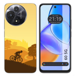 Funda Silicona para TCL 60 5G diseño Ciclista Dibujos
