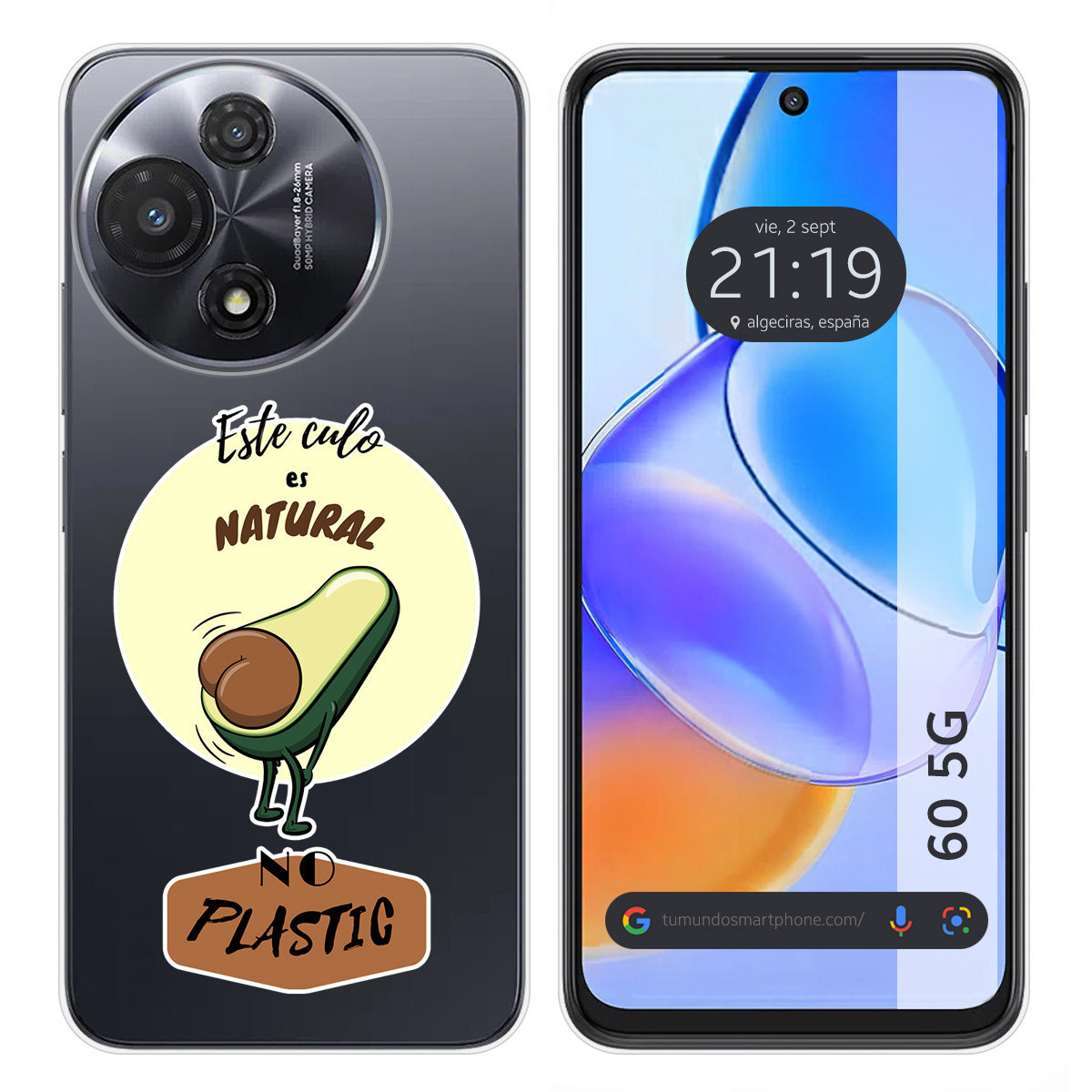 Funda Silicona para TCL 60 5G diseño Culo Natural Dibujos