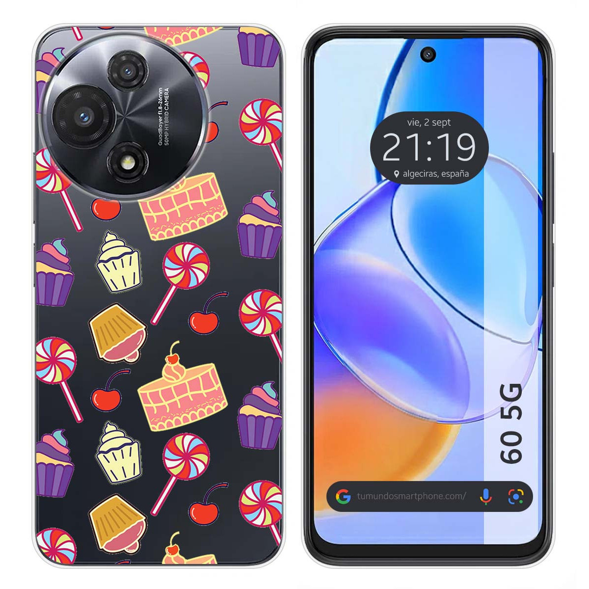 Funda Silicona para TCL 60 5G diseño Dulces 01 Dibujos
