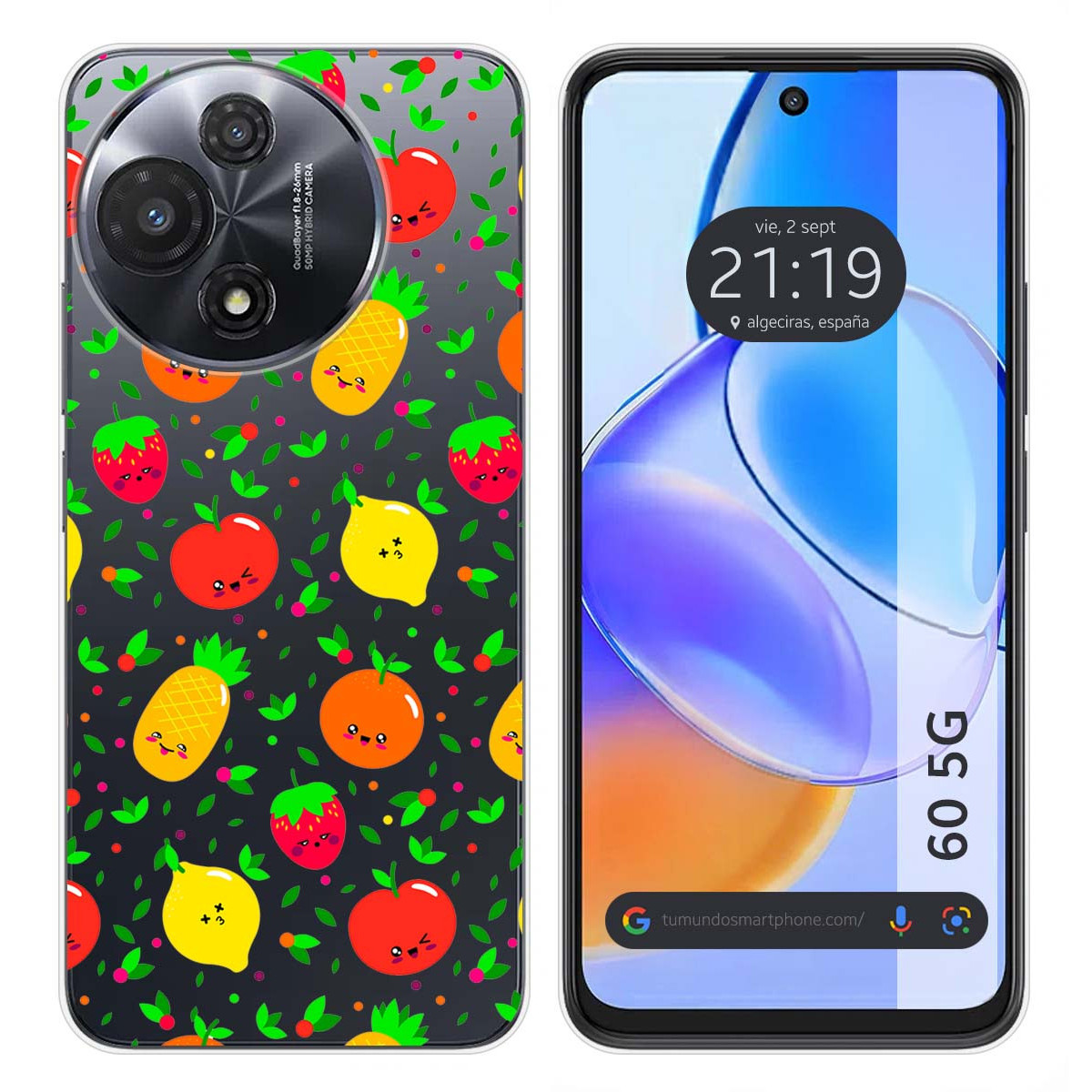 Funda Silicona para TCL 60 5G diseño Frutas 01 Dibujos
