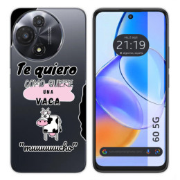 Funda Silicona para TCL 60 5G diseño Vaca Dibujos