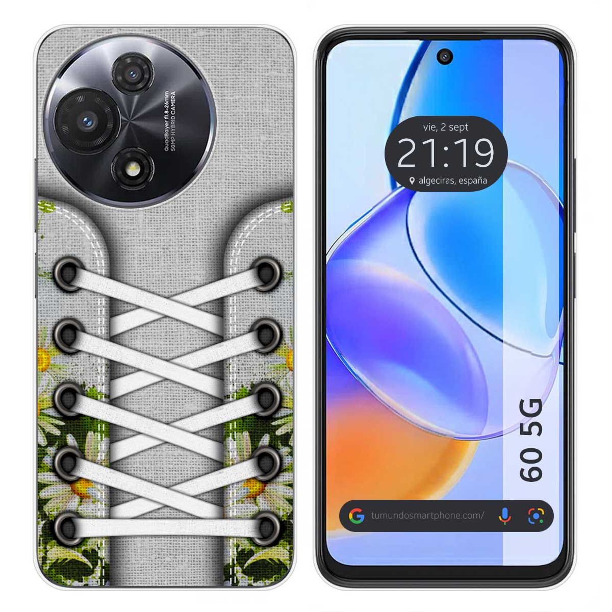 Funda Silicona para TCL 60 5G diseño Zapatillas 08 Dibujos