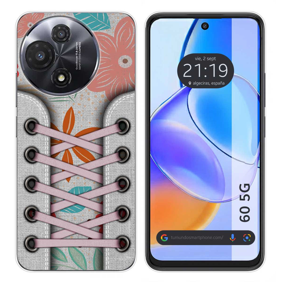 Funda Silicona para TCL 60 5G diseño Zapatillas 09 Dibujos