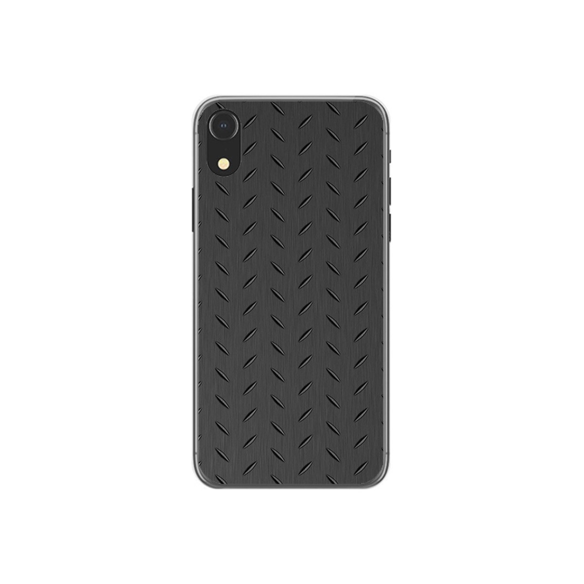 Funda Gel Tpu para Iphone XR Diseño Metal Dibujos