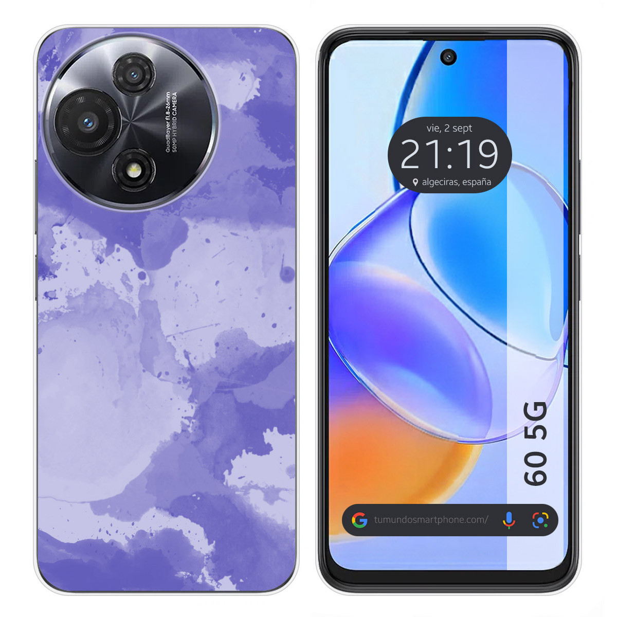 Funda Silicona para TCL 60 5G diseño Acuarela 01 Dibujos