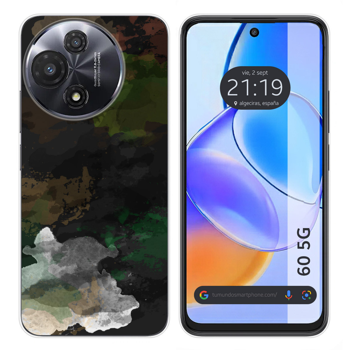 Funda Silicona para TCL 60 5G diseño Acuarela 12 Dibujos