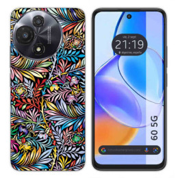Funda Silicona para TCL 60 5G diseño Flores 04 Dibujos