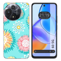 Funda Silicona para TCL 60 5G diseño Flores 05 Dibujos