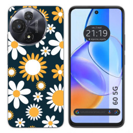 Funda Silicona para TCL 60 5G diseño Flores 08 Dibujos