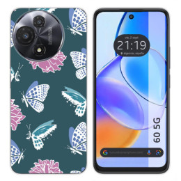 Funda Silicona para TCL 60 5G diseño Flores 10 Dibujos