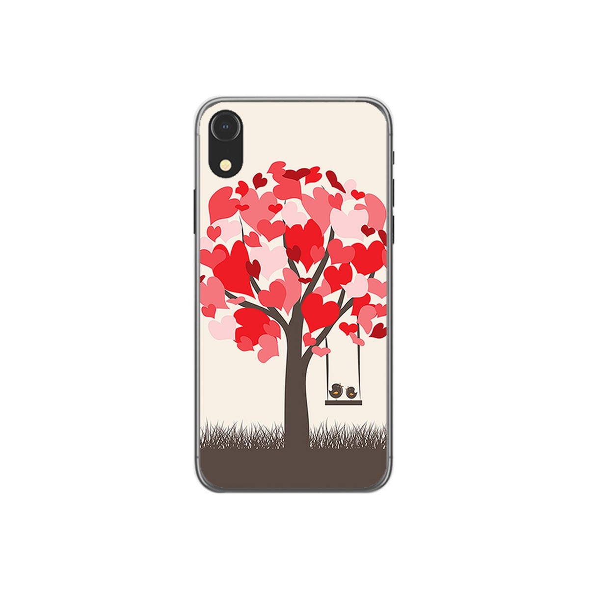 Funda Gel Tpu para Iphone XR Diseño Pajaritos Dibujos