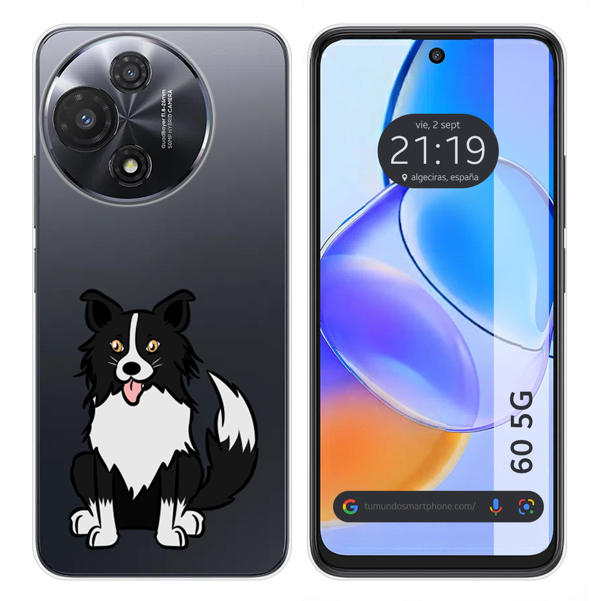 Funda Silicona para TCL 60 5G diseño Perros 01 Dibujos