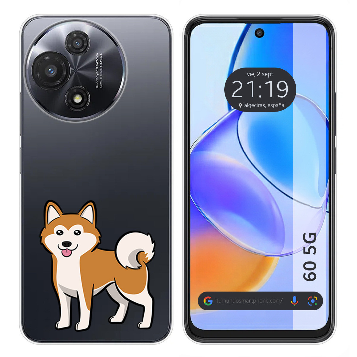 Funda Silicona para TCL 60 5G diseño Perros 02 Dibujos