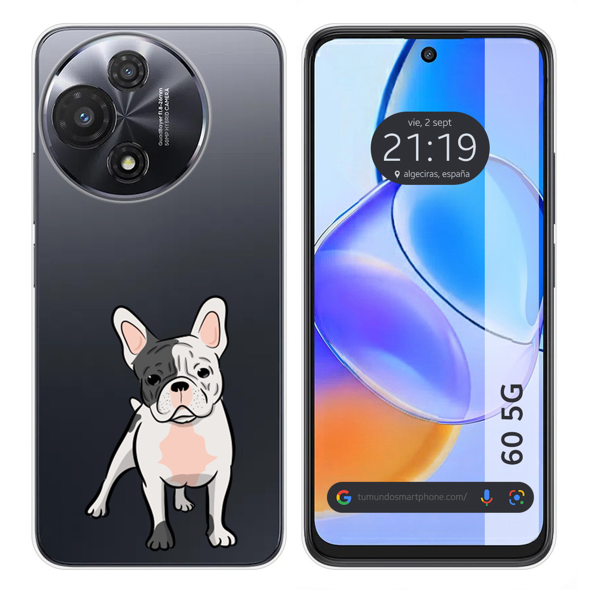 Funda Silicona para TCL 60 5G diseño Perros 06 Dibujos