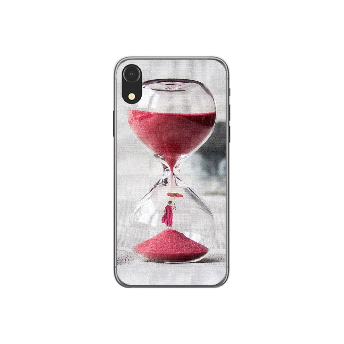 Funda Gel Tpu para Iphone XR Diseño Reloj Dibujos