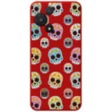 Funda Silicona Líquida Roja para TCL 60 5G diseño Catrina Dibujos