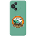 Funda Silicona Líquida Verde para TCL 60 5G diseño Adventure Dibujos