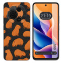 Funda Silicona Transparente para TCL 605 diseño Capibara 02 Dibujos