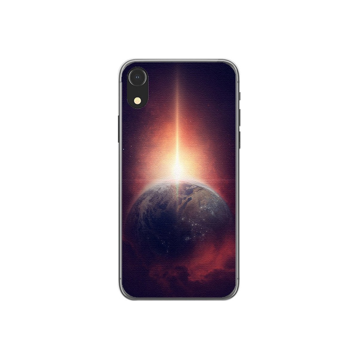 Funda Gel Tpu para Iphone XR Diseño Tierra Dibujos