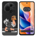 Funda Silicona Transparente para TCL 605 diseño Avestruz Dibujos