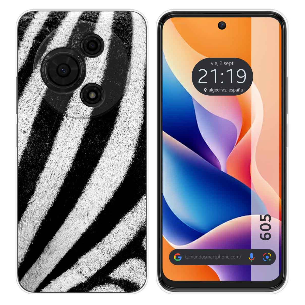 Funda Silicona para TCL 605 diseño Animal 02 Dibujos