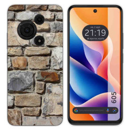 Funda Silicona para TCL 605 diseño Ladrillo 03 Dibujos