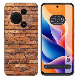 Funda Silicona para TCL 605 diseño Ladrillo 04 Dibujos
