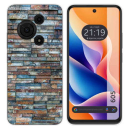Funda Silicona para TCL 605 diseño Ladrillo 05 Dibujos