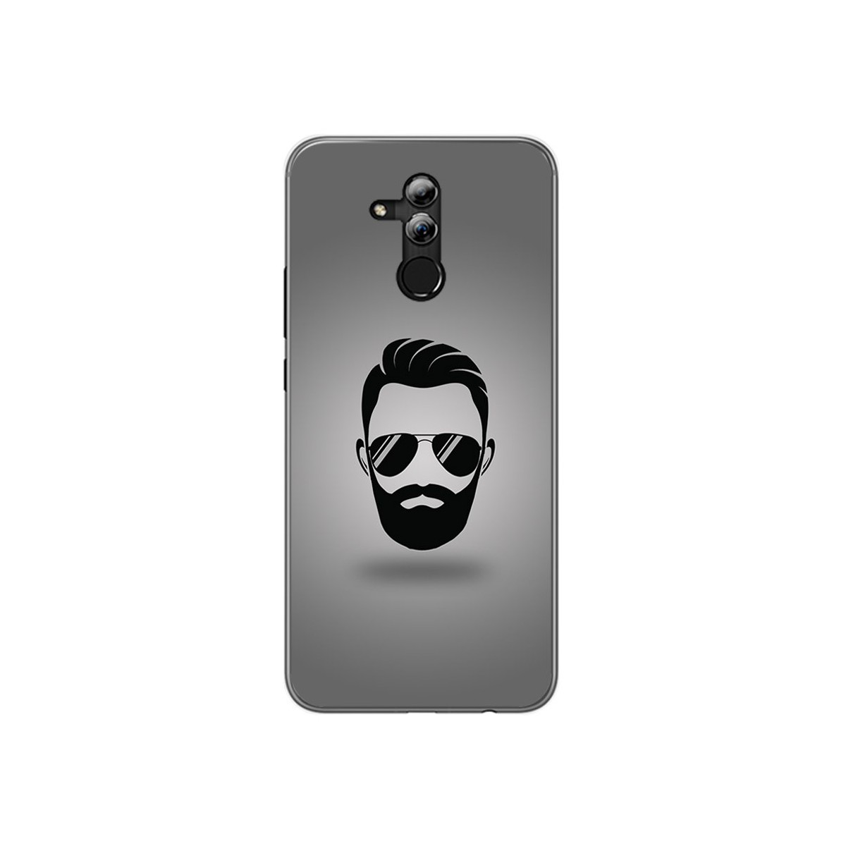 Funda Gel Tpu para Huawei Mate 20 Lite Diseño Barba Dibujos