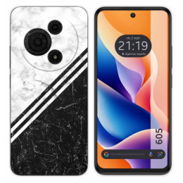 Funda Silicona para TCL 605 diseño Mármol 01 Dibujos