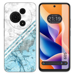 Funda Silicona para TCL 605 diseño Mármol 02 Dibujos