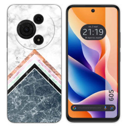 Funda Silicona para TCL 605 diseño Mármol 05 Dibujos