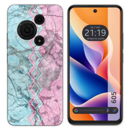 Funda Silicona para TCL 605 diseño Mármol 08 Dibujos