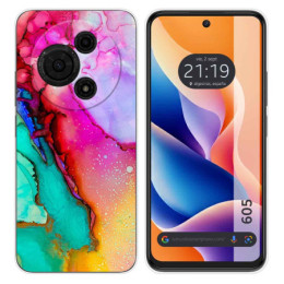 Funda Silicona para TCL 605 diseño Mármol 15 Dibujos