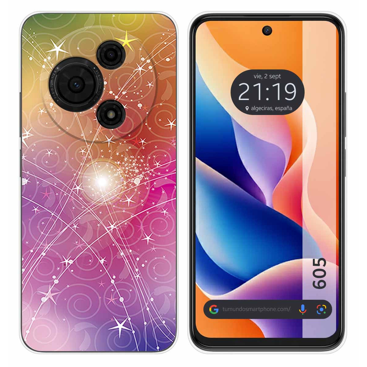 Funda Silicona para TCL 605 diseño Abstracto Dibujos