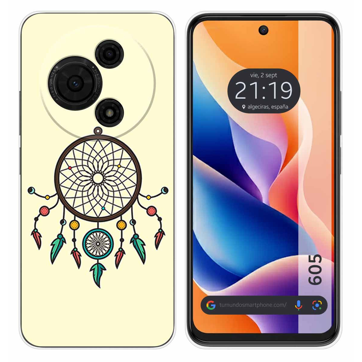 Funda Silicona para TCL 605 diseño Atrapasueños Dibujos