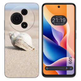 Funda Silicona para TCL 605 diseño Concha Dibujos