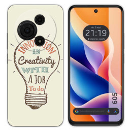 Funda Silicona para TCL 605 diseño Creativity Dibujos