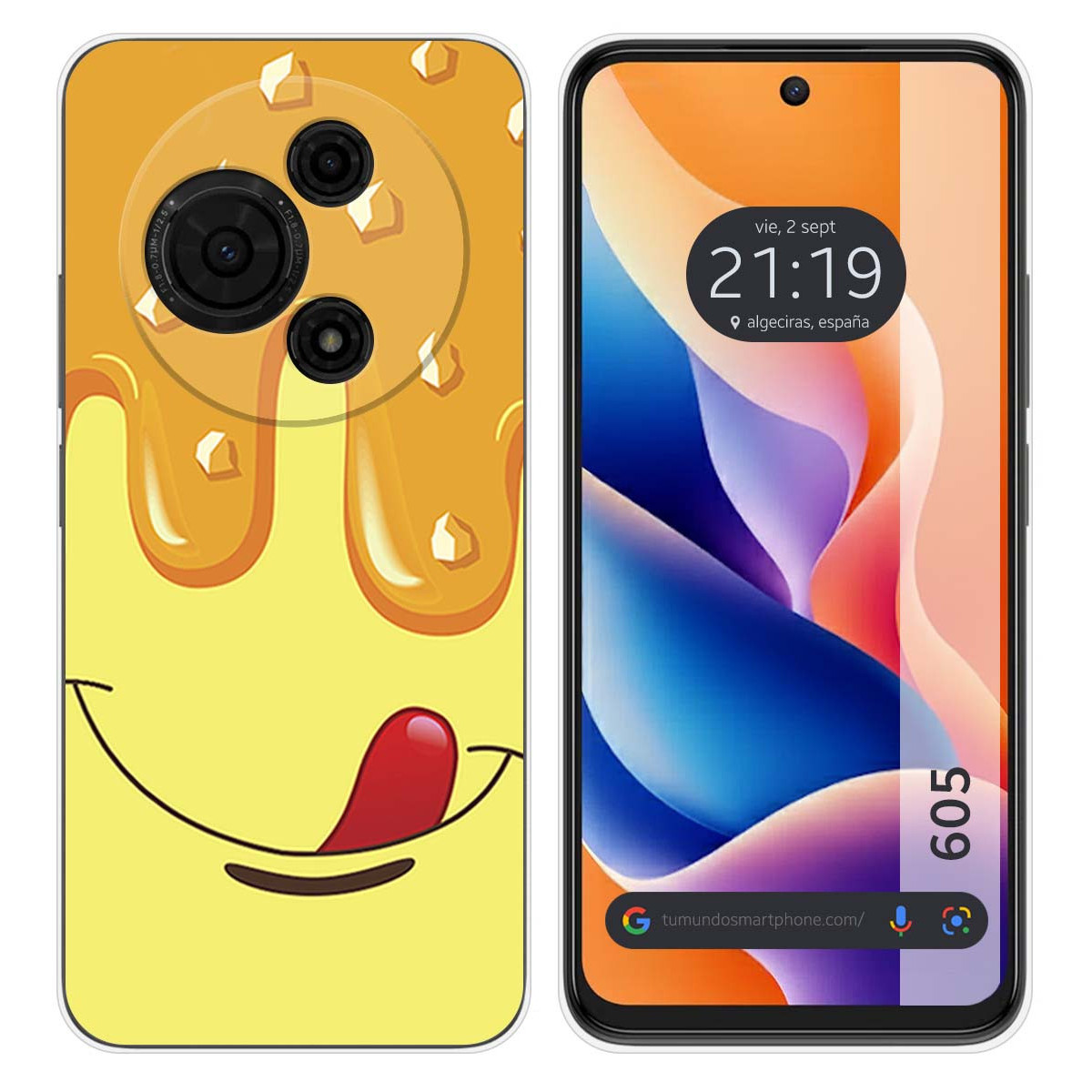 Funda Silicona para TCL 605 diseño Helado Vainilla Dibujos