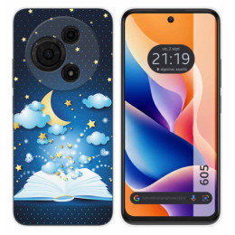 Funda Silicona para TCL 605 diseño Libro Cuentos Dibujos